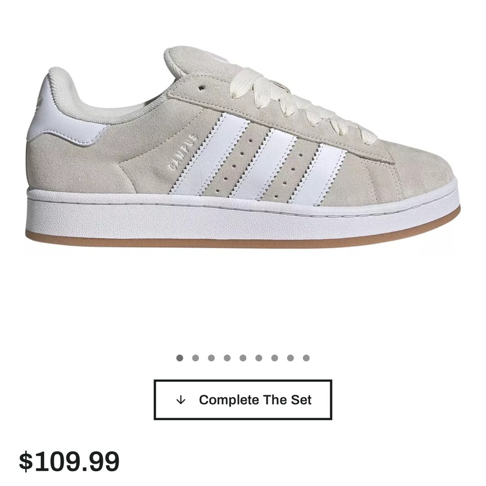 adidas Gray and White Athletic Shoes